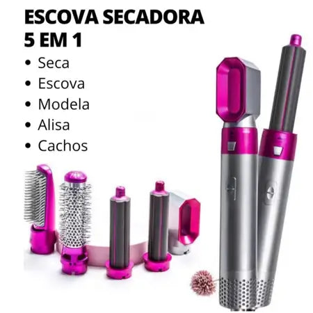 Escova modeladora 5 em 1